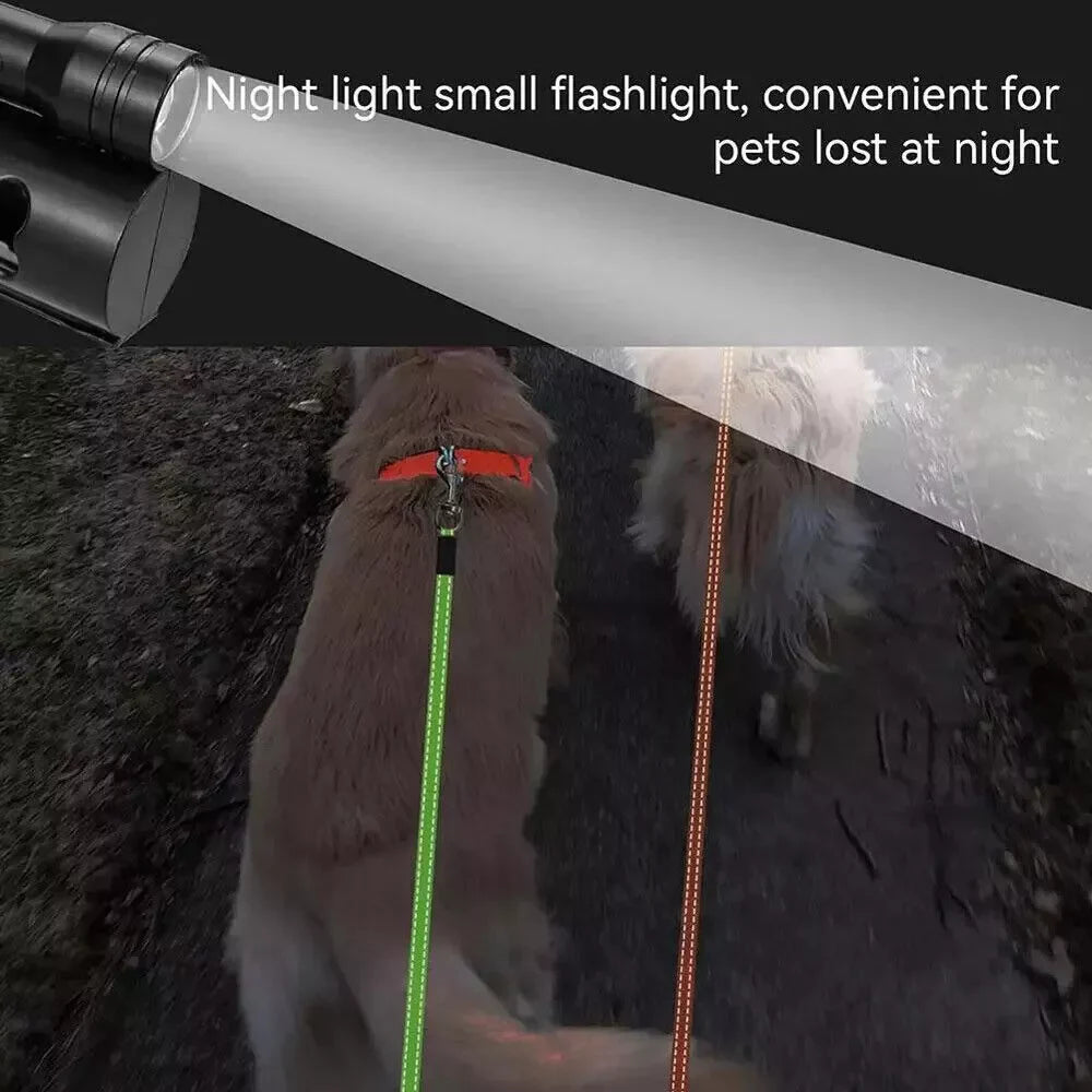 Dual Pet Leash - Retractable, Reflective, Lead 360 Swivel