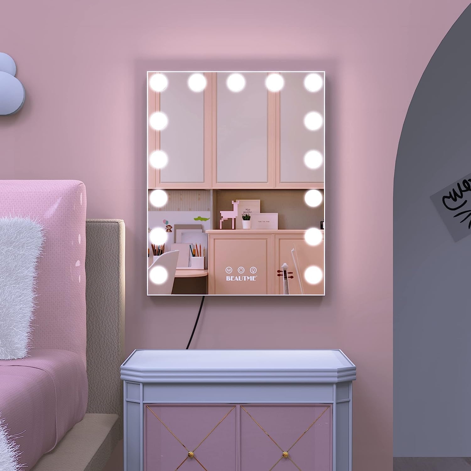 Lighted Vanity Mirror with Touch Control