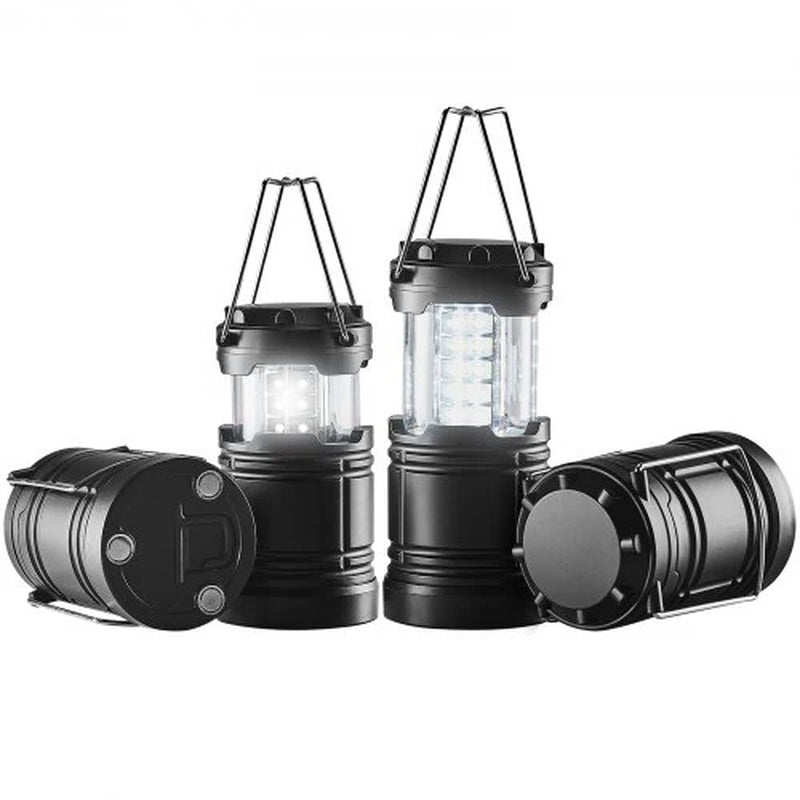 VEVOR LED Camping Lanterns with Collapsible Battery Powered Camping Lights - Set of 4