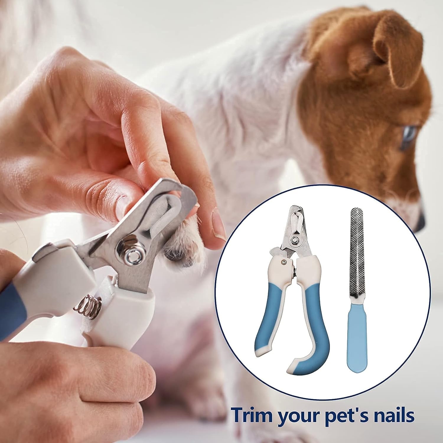 Dog Paw Cleaner with Pet Nail Clippers - Portable Self-Cleaning Washer Cup