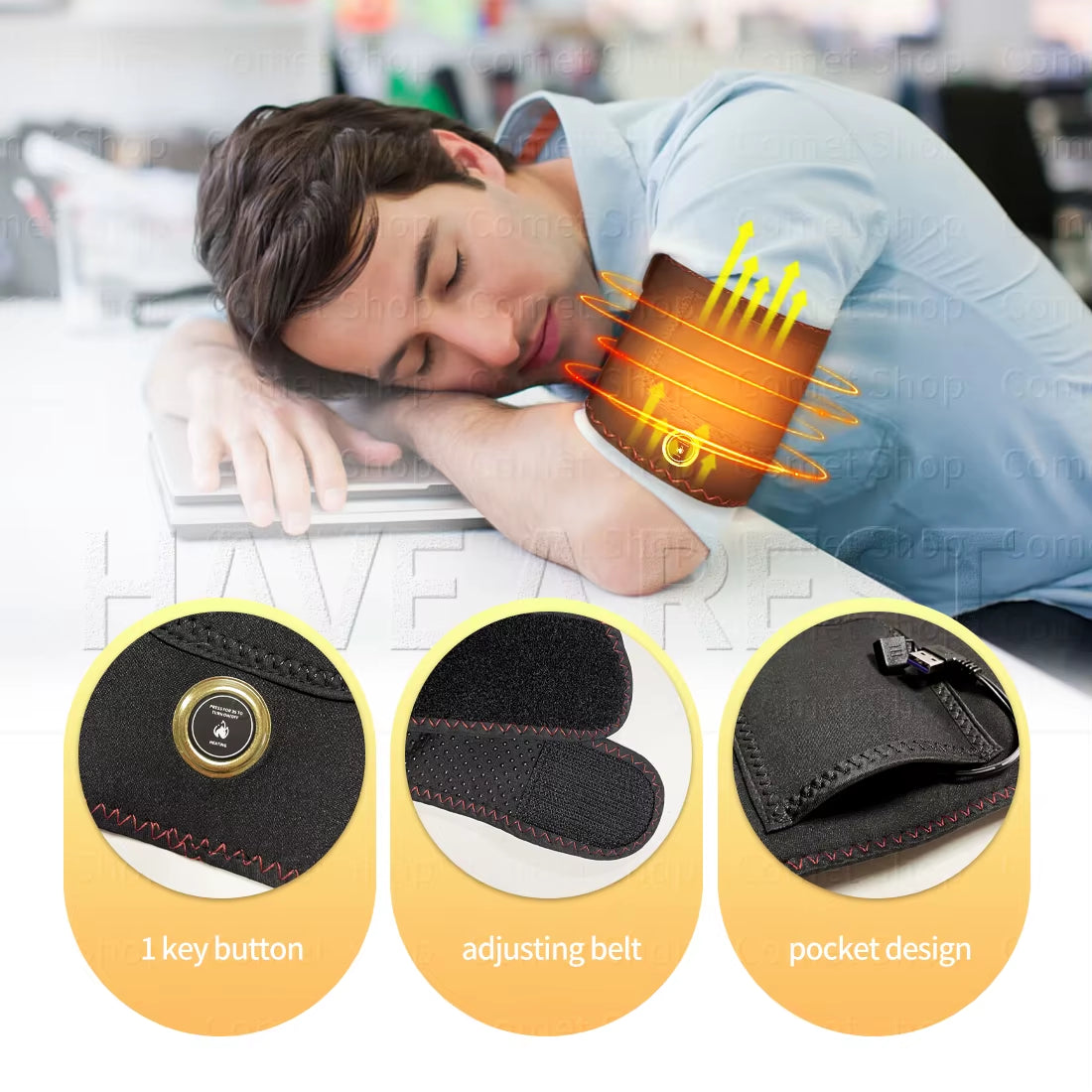 Wrap-Around Electric Arm Massager