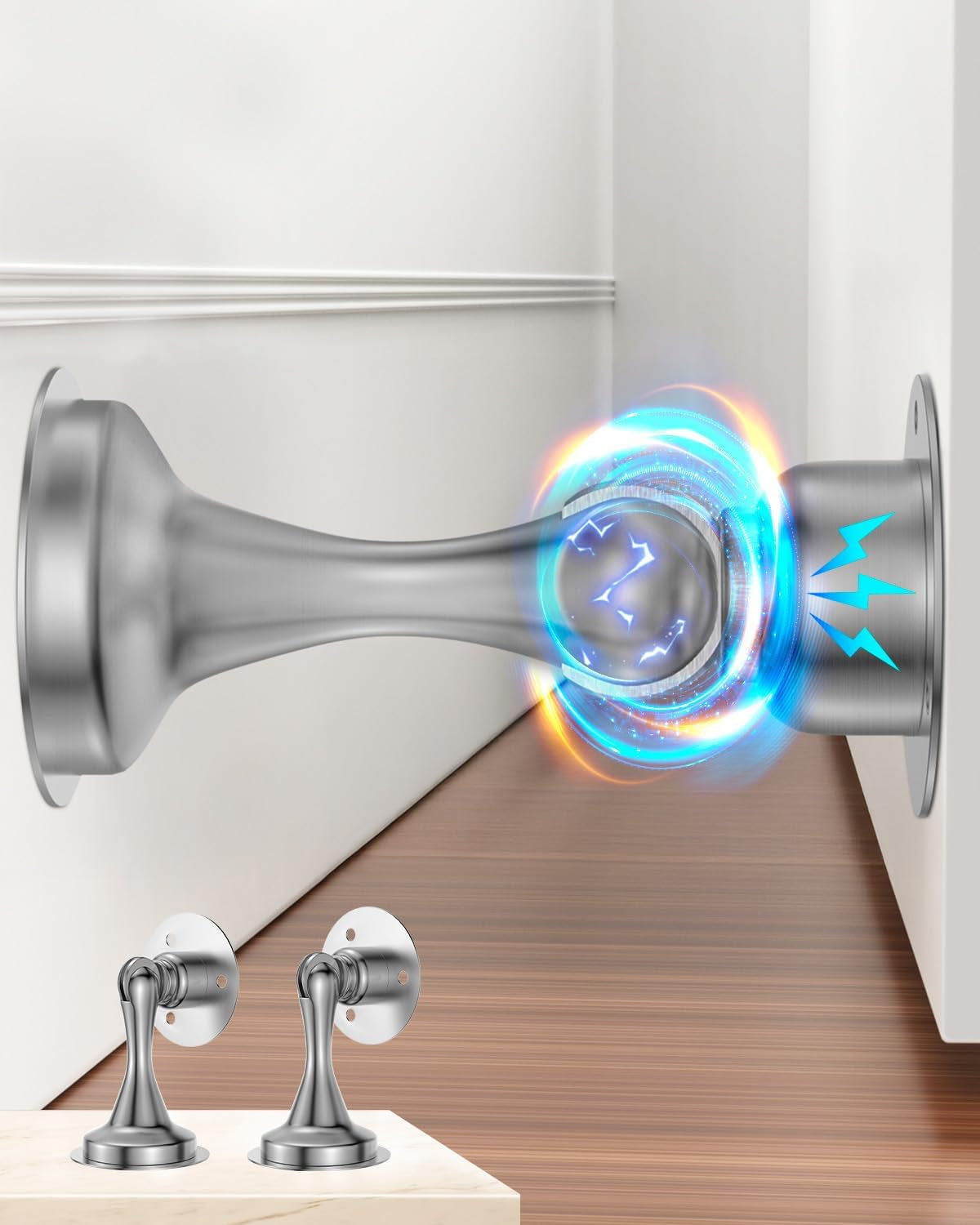 Magnetic Door Catch, Stainless Steel (No Drilling Required)