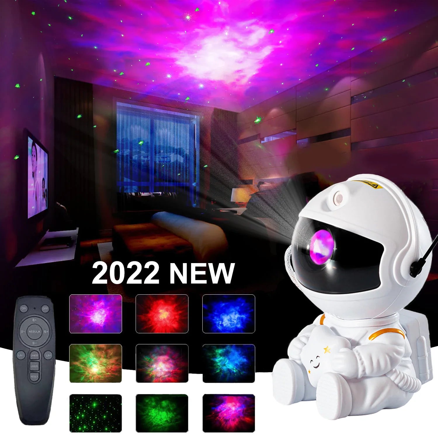 2022 Astronaut Starry Sky Projector - Galaxy Night Lamp for Decoration