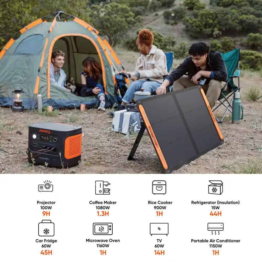 2000W Output/4000W Peak Solar Generator