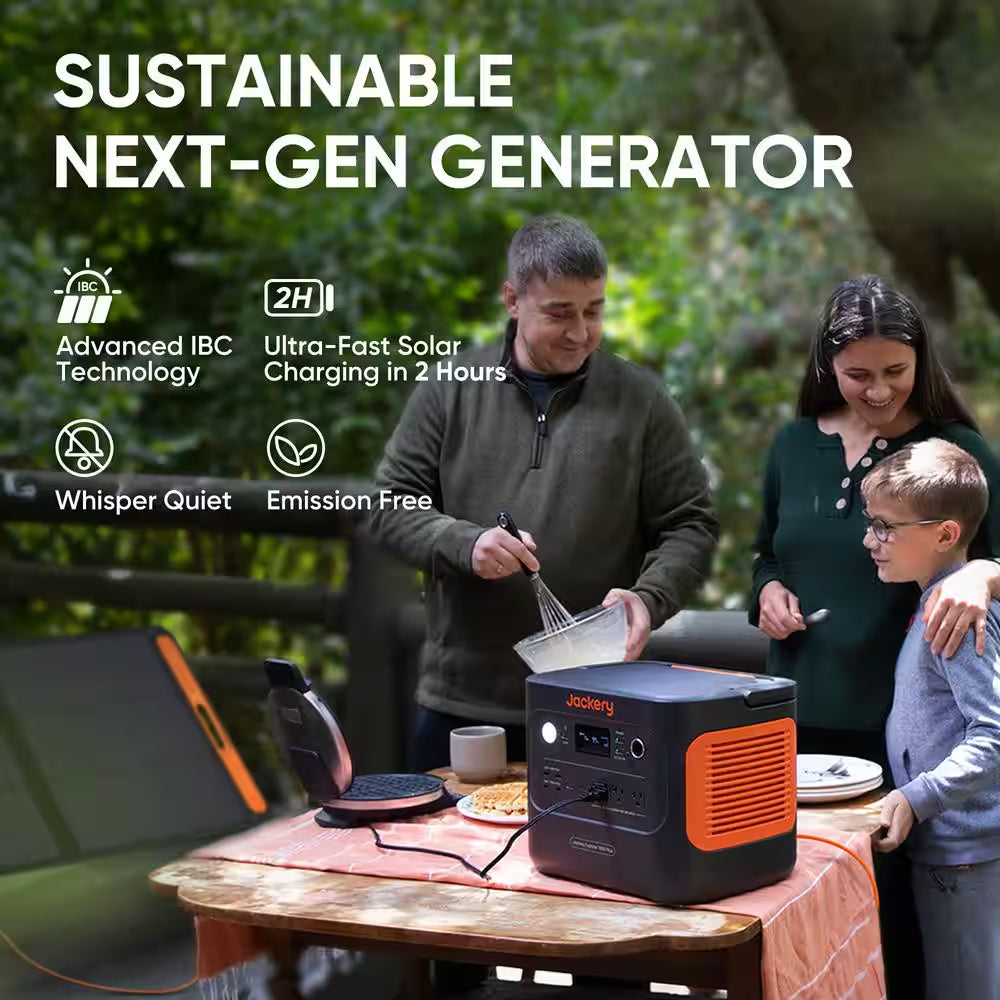 2000W Output/4000W Peak Solar Generator