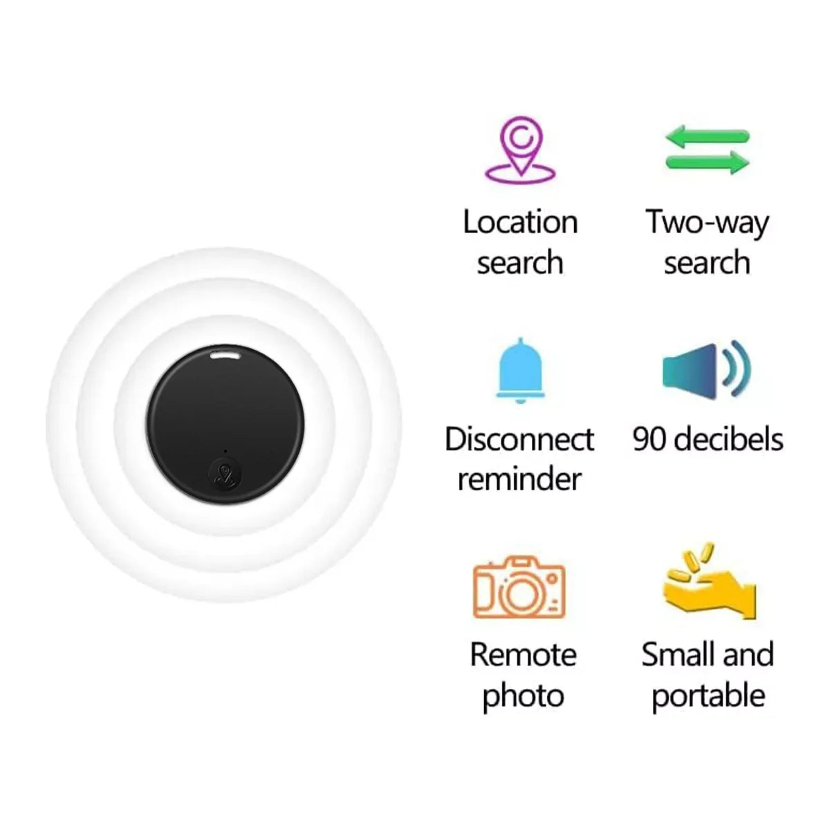 Bluetooth Mini GP, Tracking Air Key Tag - Child, Pet Tracker