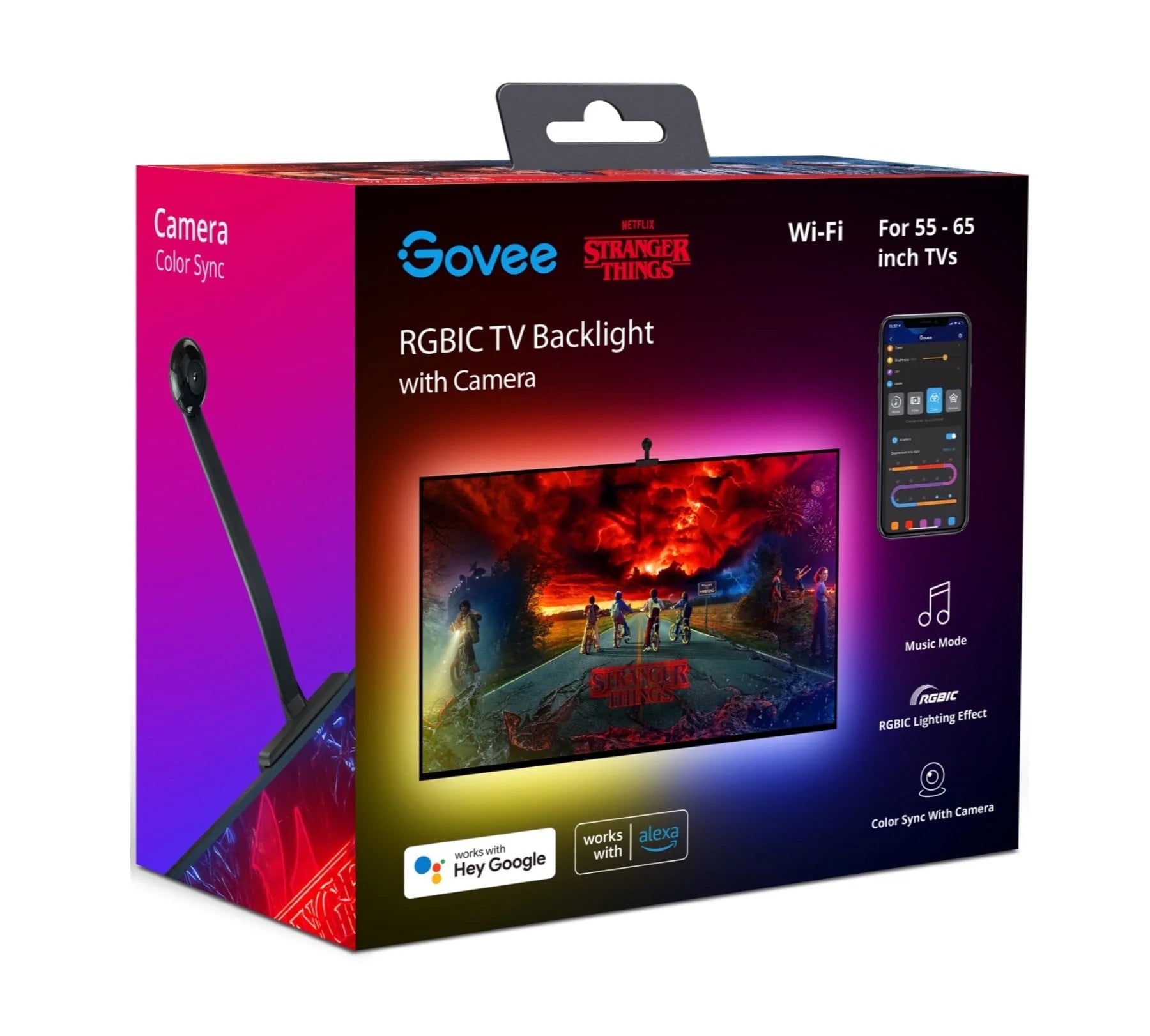 GOVEE Stranger Things Indoor RGBIC LED TV Backlight with Camera