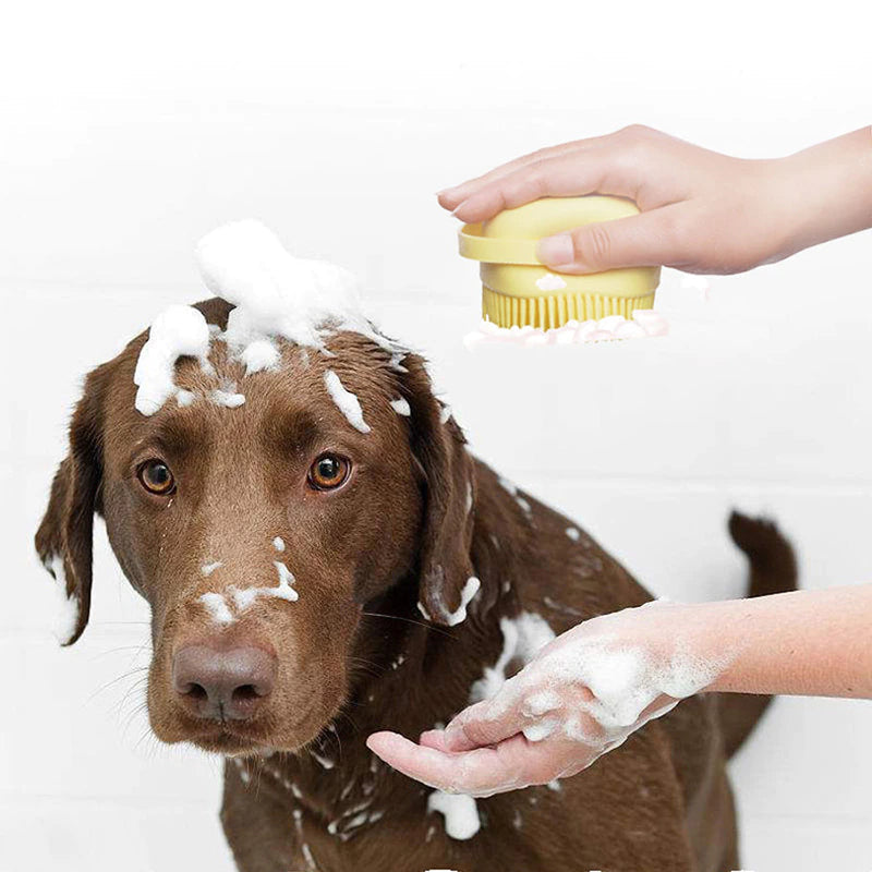 Bathroom Dog, Cat Bath Massage - Soft Gloves Brush