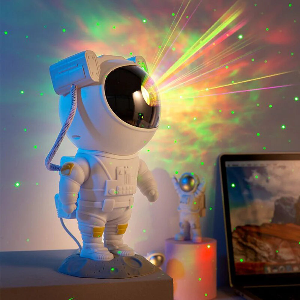 Astronaut Galaxy Starry Sky Projector - Nightlight, USB, Atmosphere, Bedroom Table Lamp