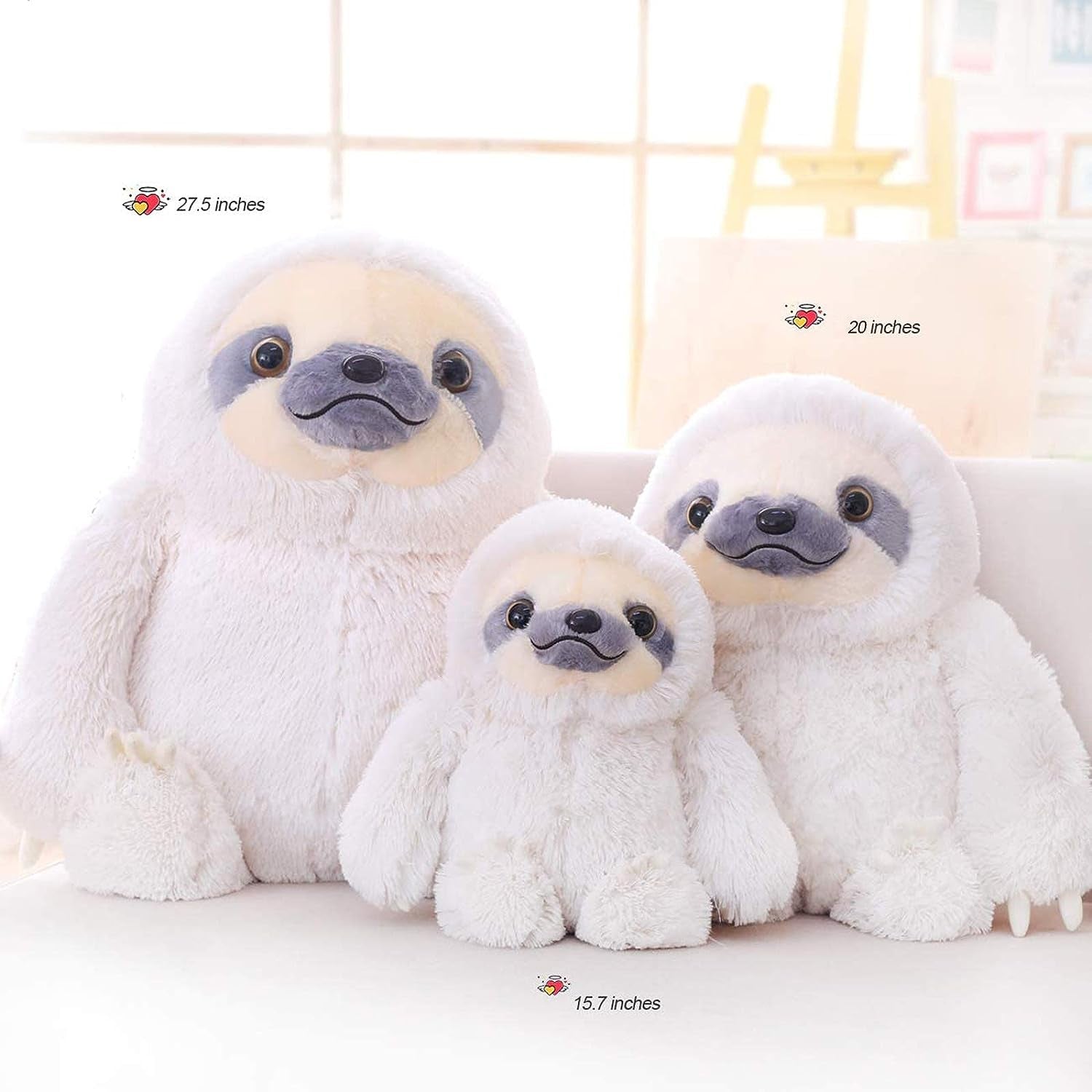 Cute Sloth Stuffed Animal Toy - Small Plush Sloth Stuffed Animal for Kids (15.7 Inches)