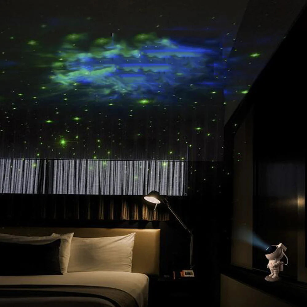 Astronaut Galaxy Starry Sky Projector - Nightlight, USB, Atmosphere, Bedroom Table Lamp